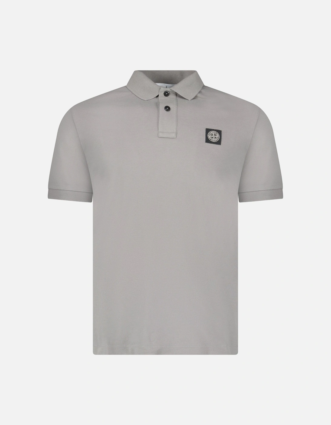 Stone Island Patch Polo T-Shirt Slim Fit Grey