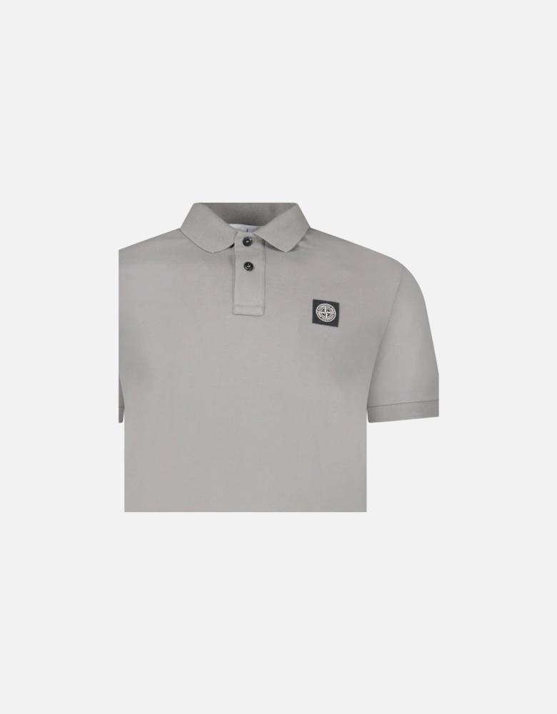 Stone Island Patch Polo T-Shirt Slim Fit Grey