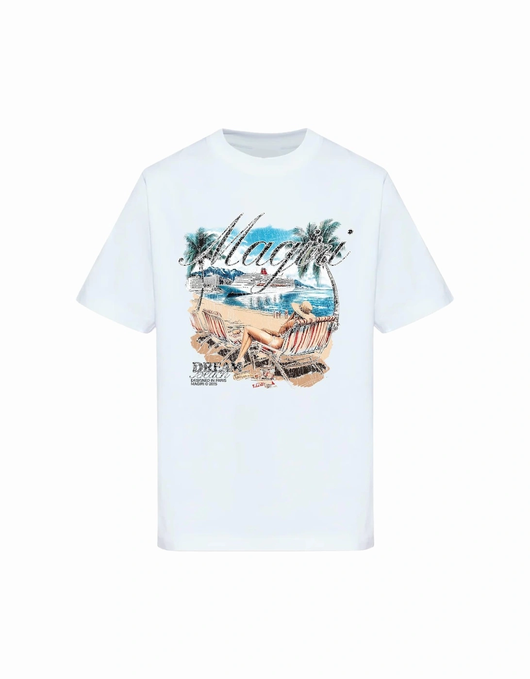 Dream Beach Printed T-Shirt in White, 3 of 2