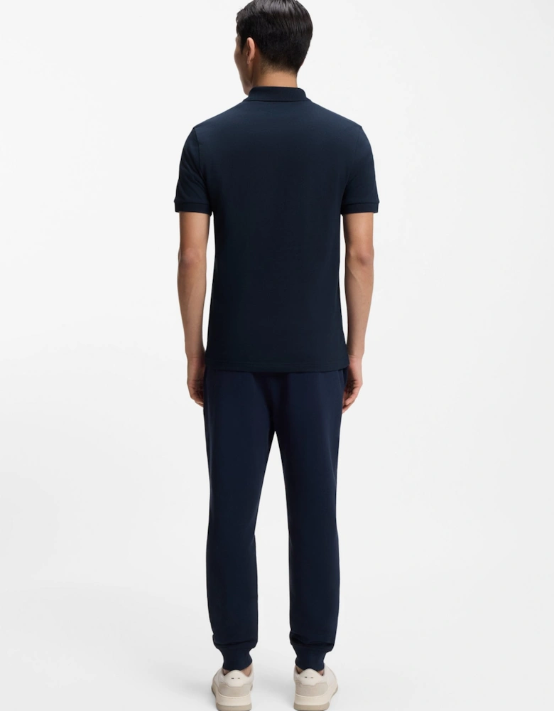 BOSS Orange Passerzip Polo Shirt 464 Open Blue