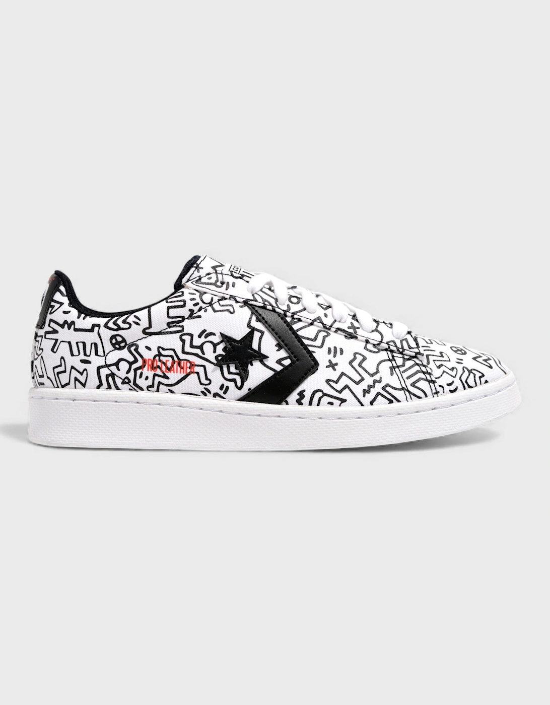 x Keith Haring Pro Leather Low White Black, 7 of 6