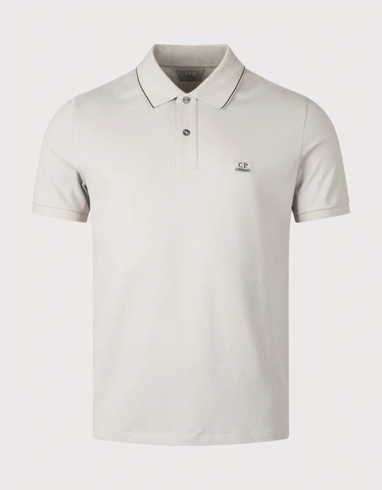 Stretch Piquet Short Sleeve Logo Polo Shirt