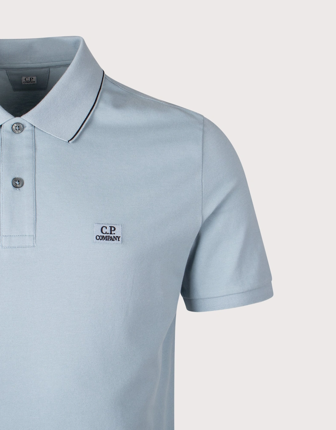 Stretch Piquet Short Sleeve Logo Polo Shirt