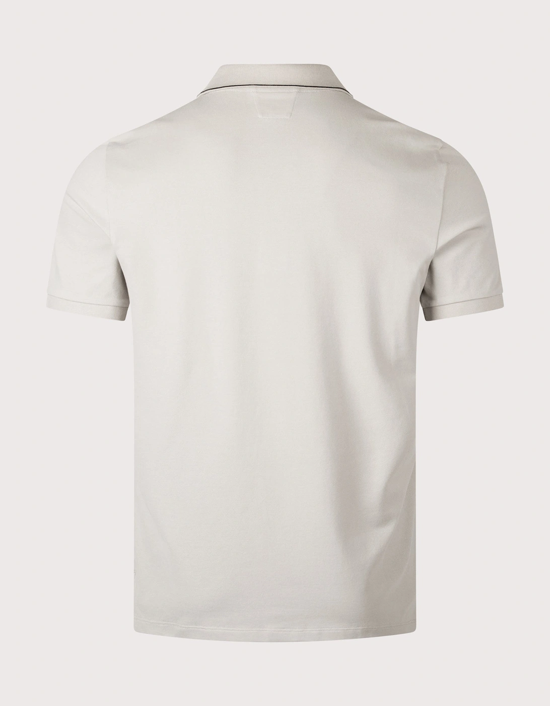 Stretch Piquet Short Sleeve Logo Polo Shirt