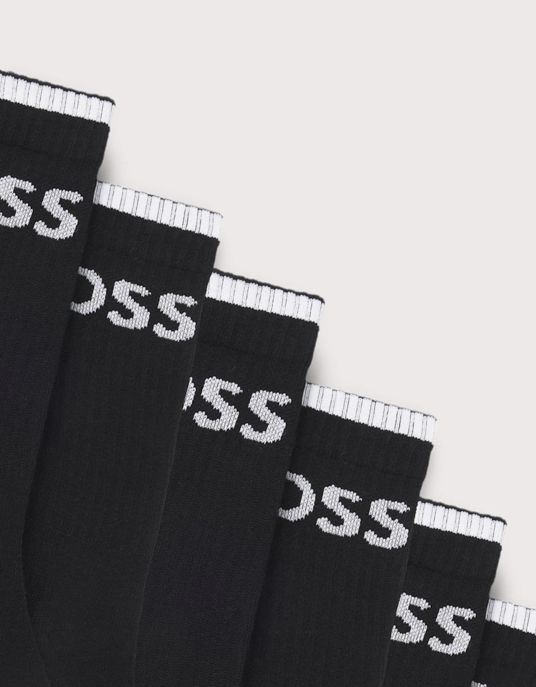 6 Pack QS Stripe Socks