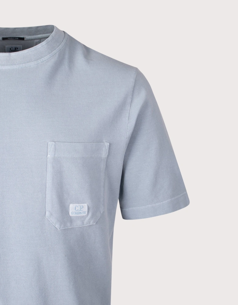 24/1 Piquet Pigment Dyed Short Sleeve T-Shirt