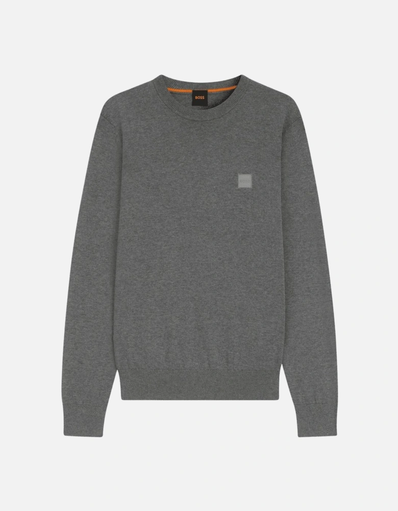 Kanovano Cashmere-Cotton Crew Neck Grey Jumper
