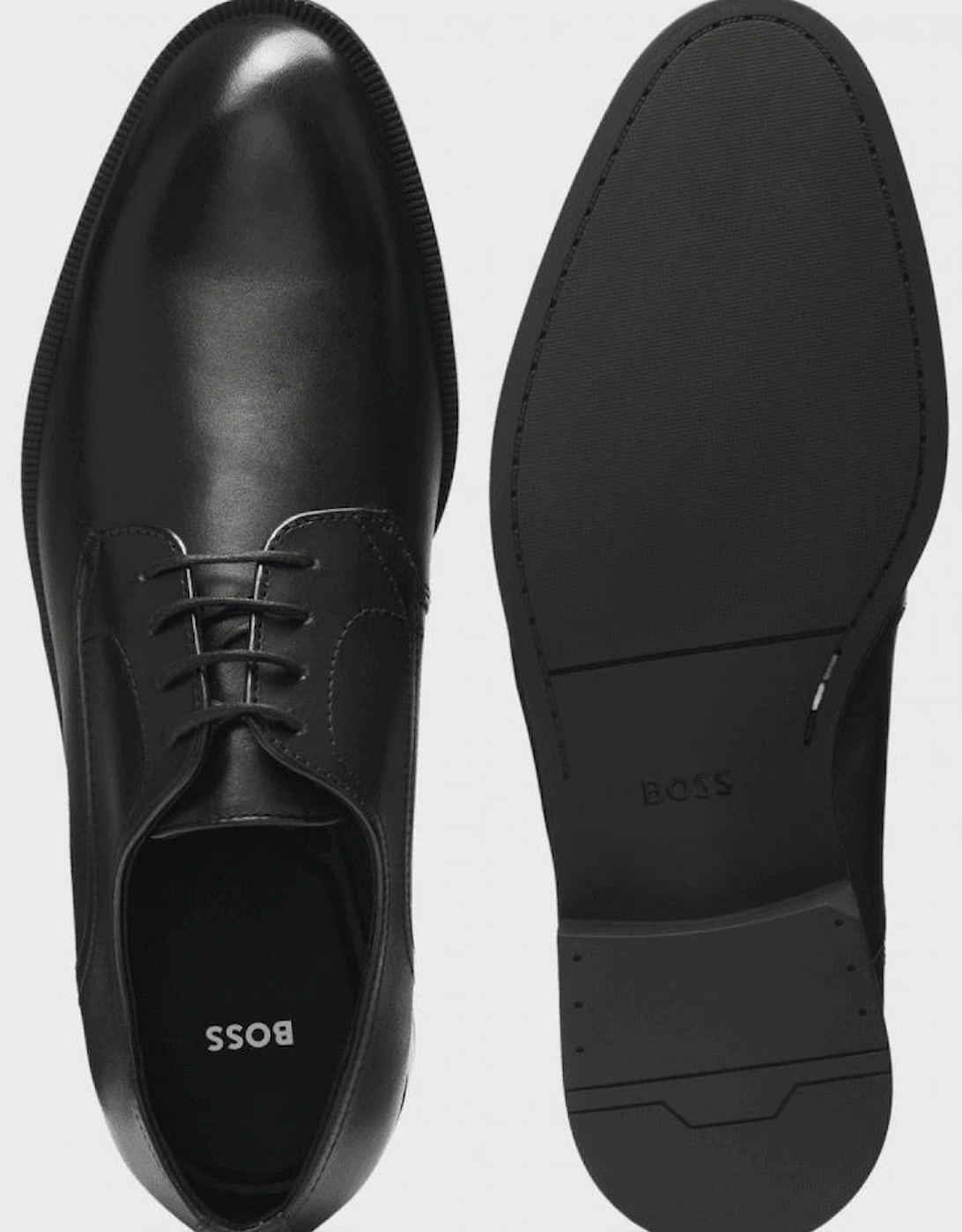 Tayil_Derb Leather Black Derby Shoes