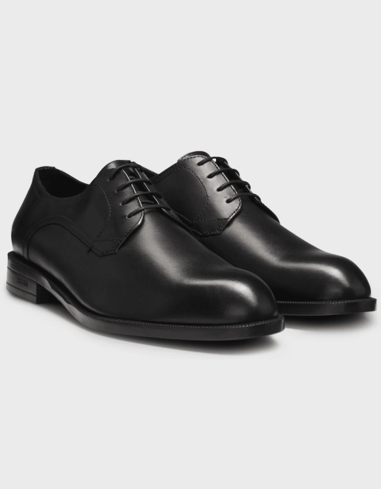 Tayil_Derb Leather Black Derby Shoes