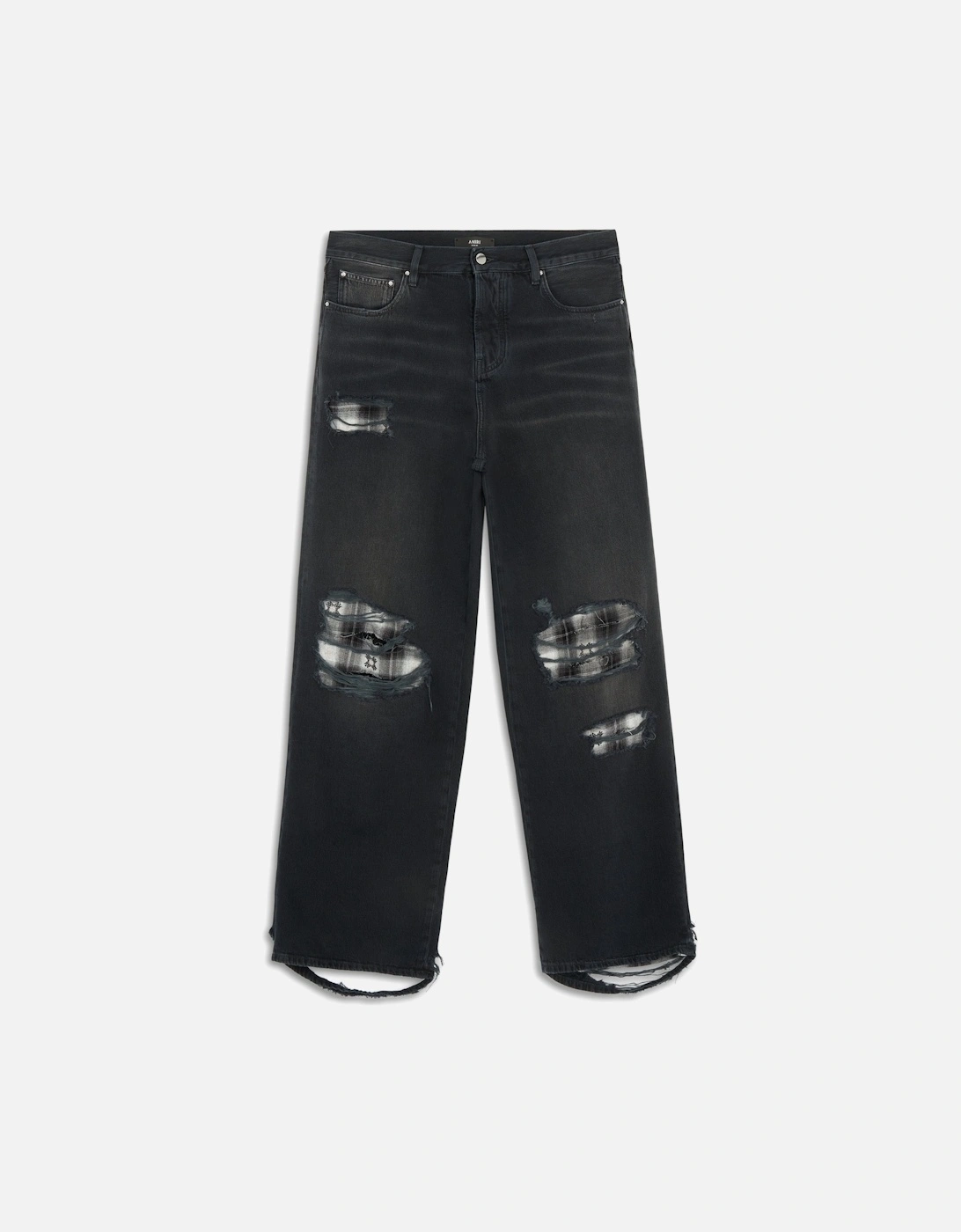 FLANNEL REPAIR BAGGY JEAN, 6 of 5