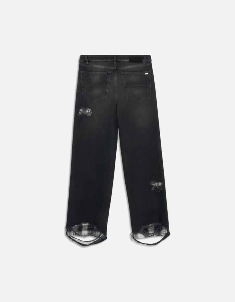 FLANNEL REPAIR BAGGY JEAN