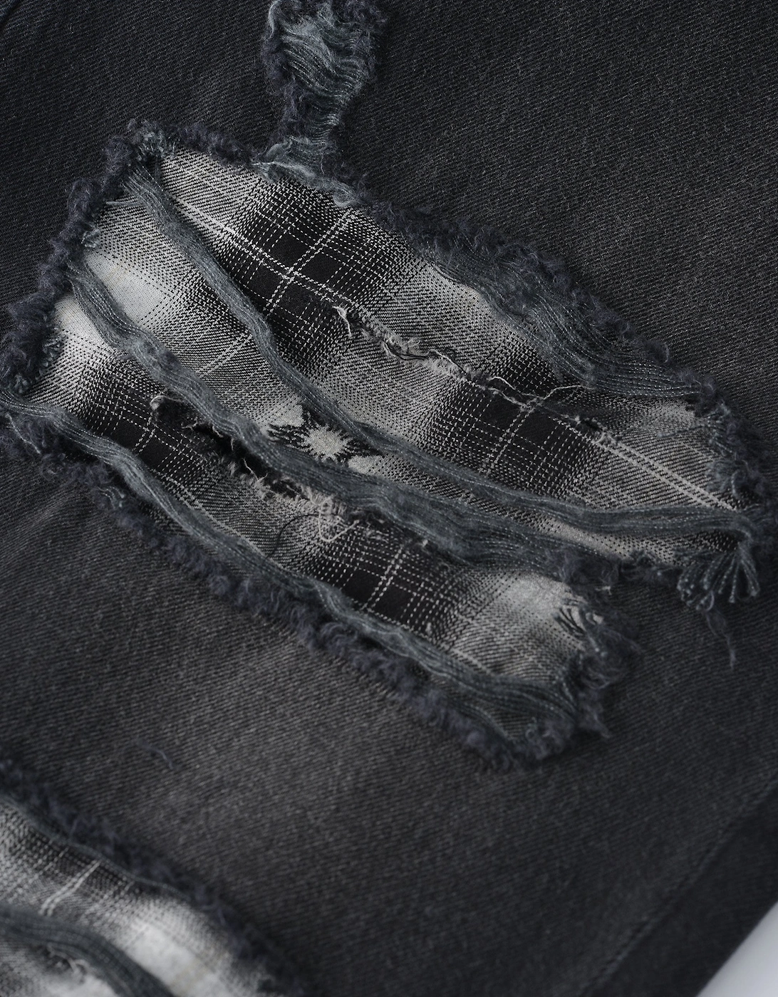 FLANNEL REPAIR BAGGY JEAN