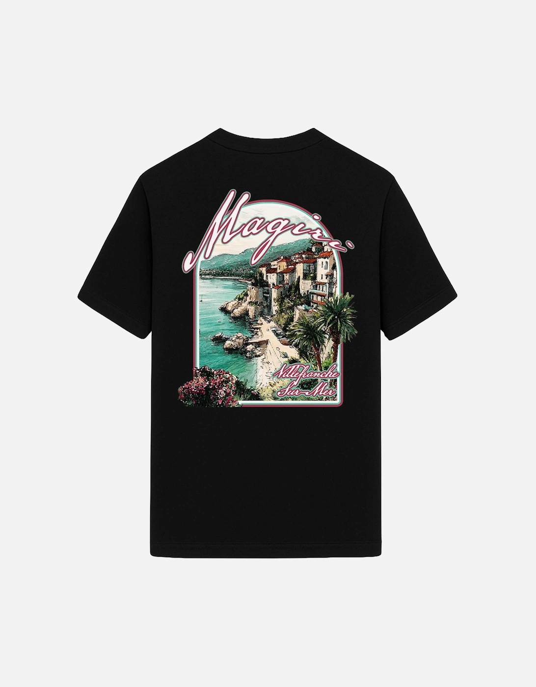 Sur Mur Printed T-Shirt in Black, 3 of 2