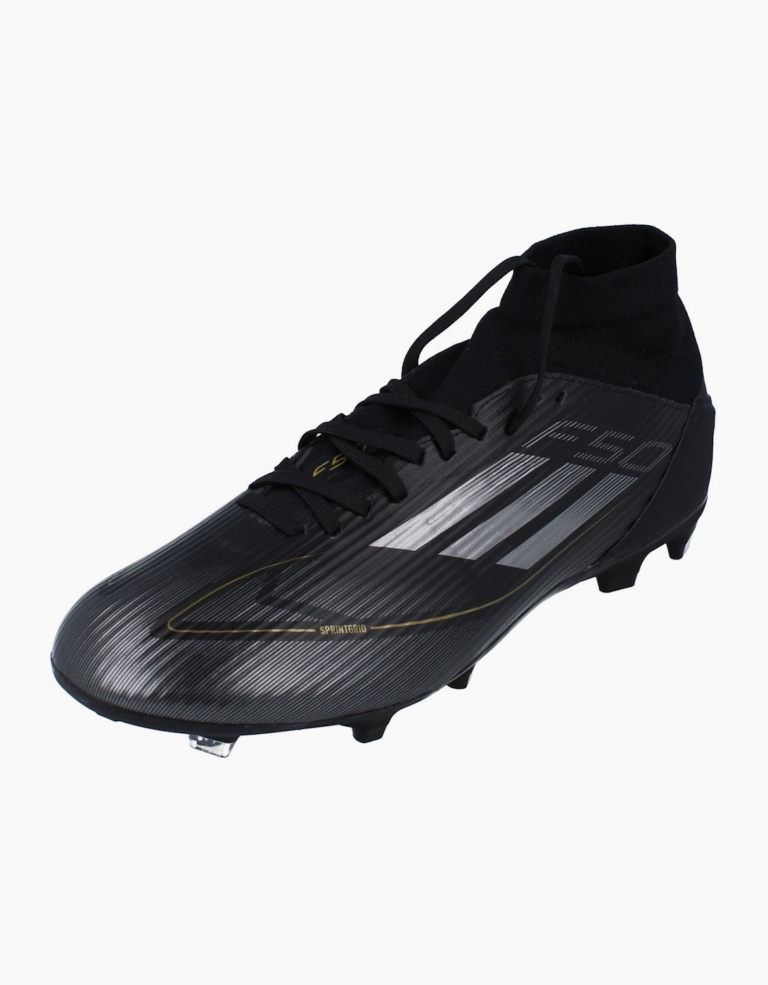 Adidas Men's Black F50 League Mid Fg/Mg Football Boots Ji0419  9.5 Size 9.5