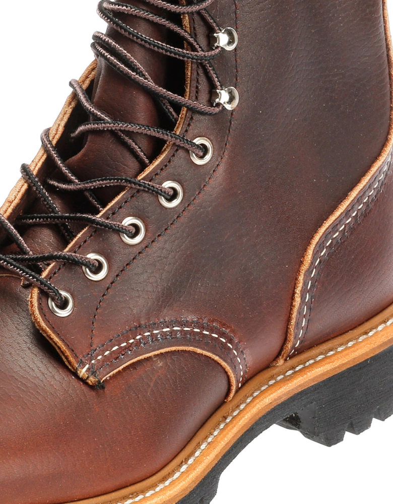 4585 8-Inch Logger Briar Oil Leather Men's Brown Boots