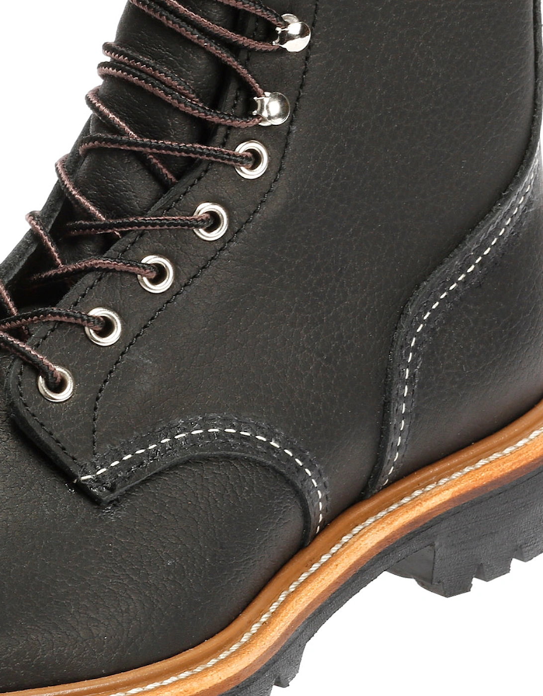4501 8-Inch Logger Oil Leather Men's Black Boots