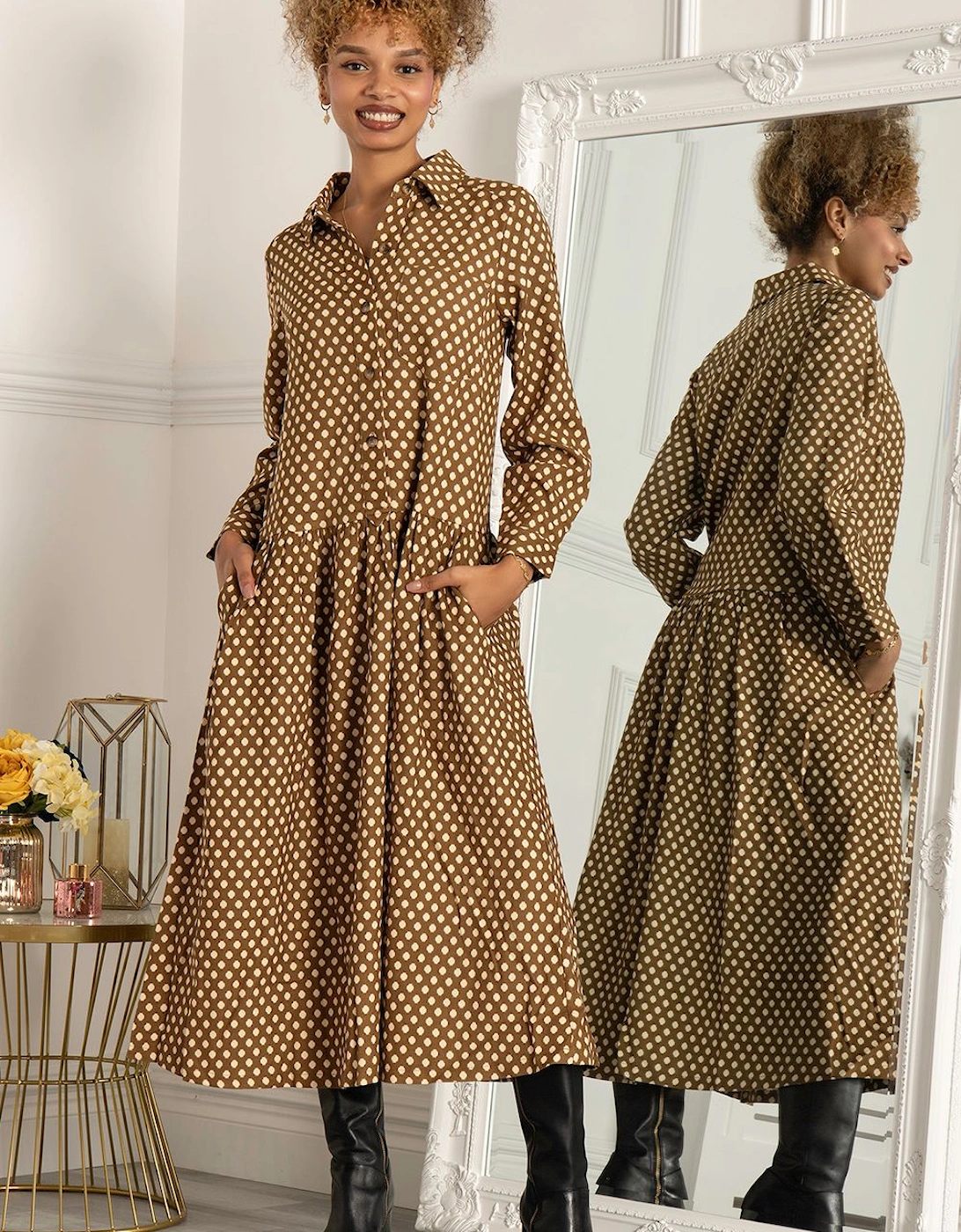 Shirt Smock Maxi Dress, 2 of 1