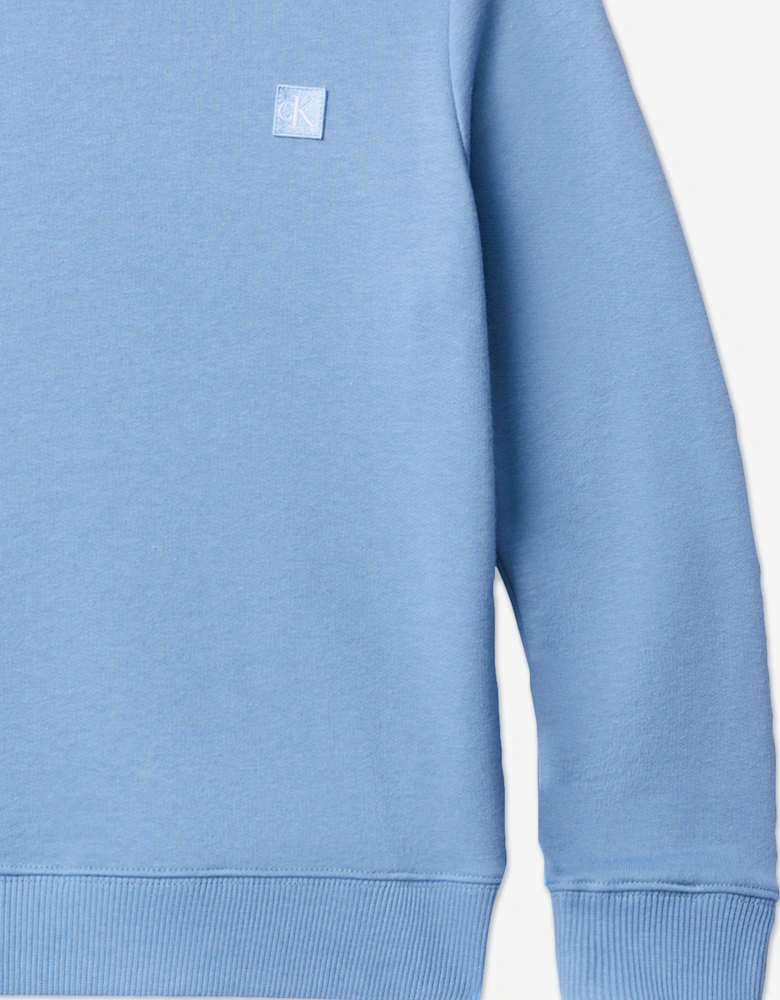 Kids Mono Mini Badge Sweatshirt in Blue