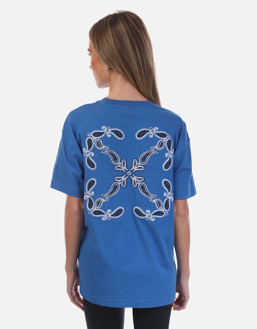 Embroidered Bandana Arrow Casual T-Shirt