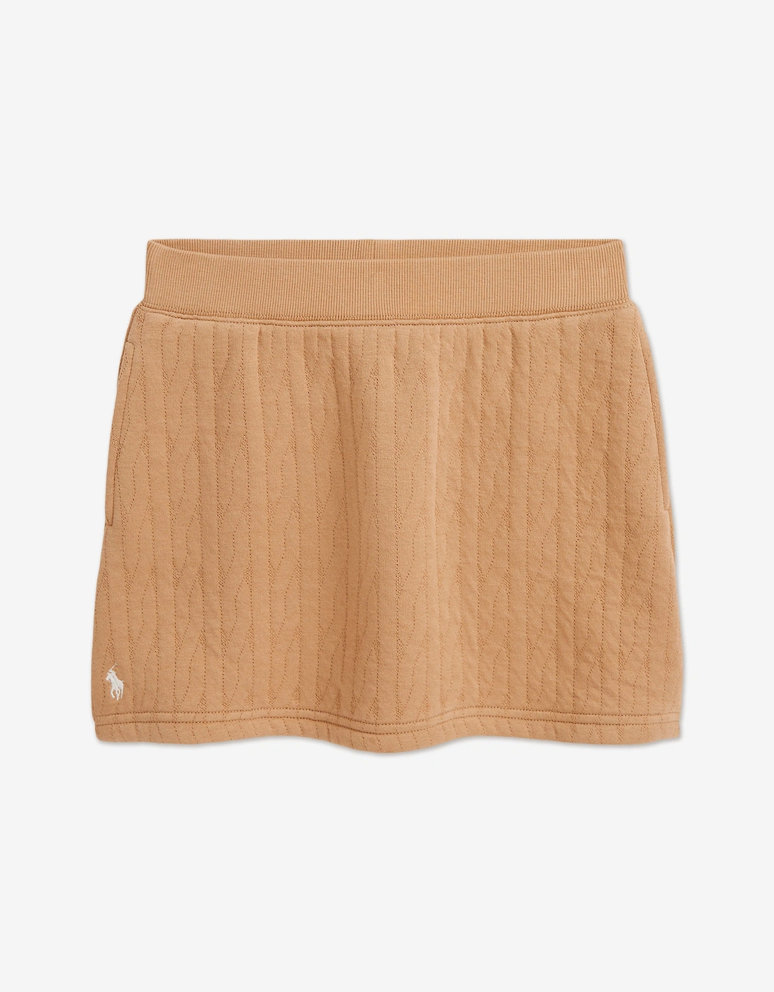 Ralph Lauren Girls Cream 'S Cable Jacquard Knit Skirt In Beige - Size: 7 Years Kids