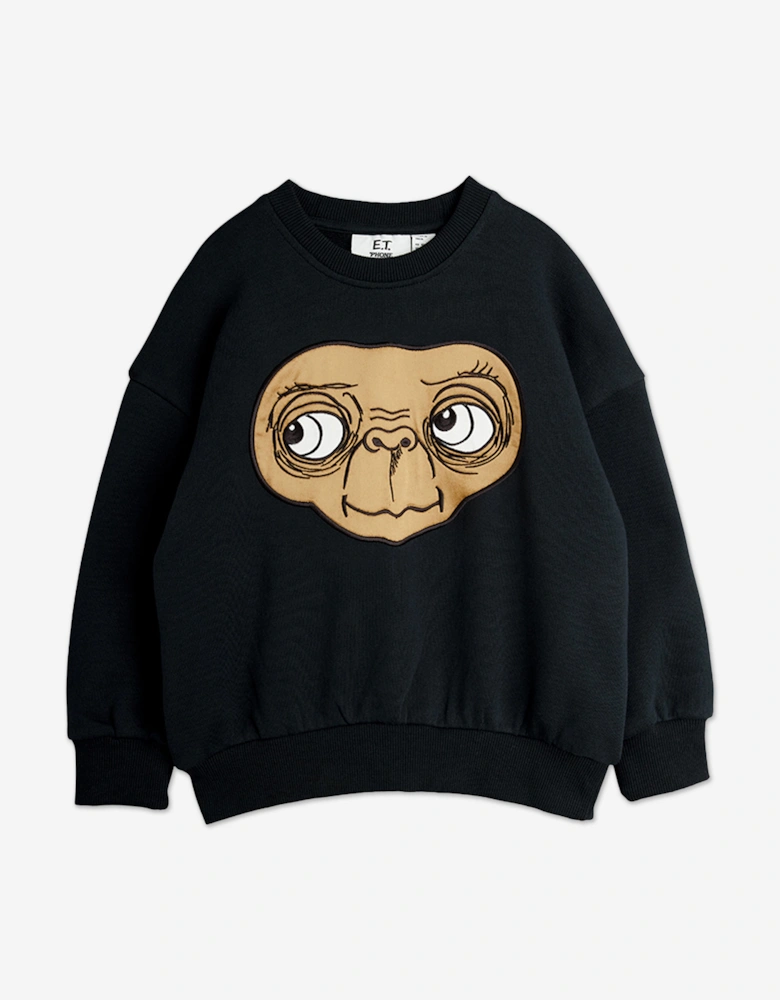 Kids E.T. Application Sweatshirt in Black