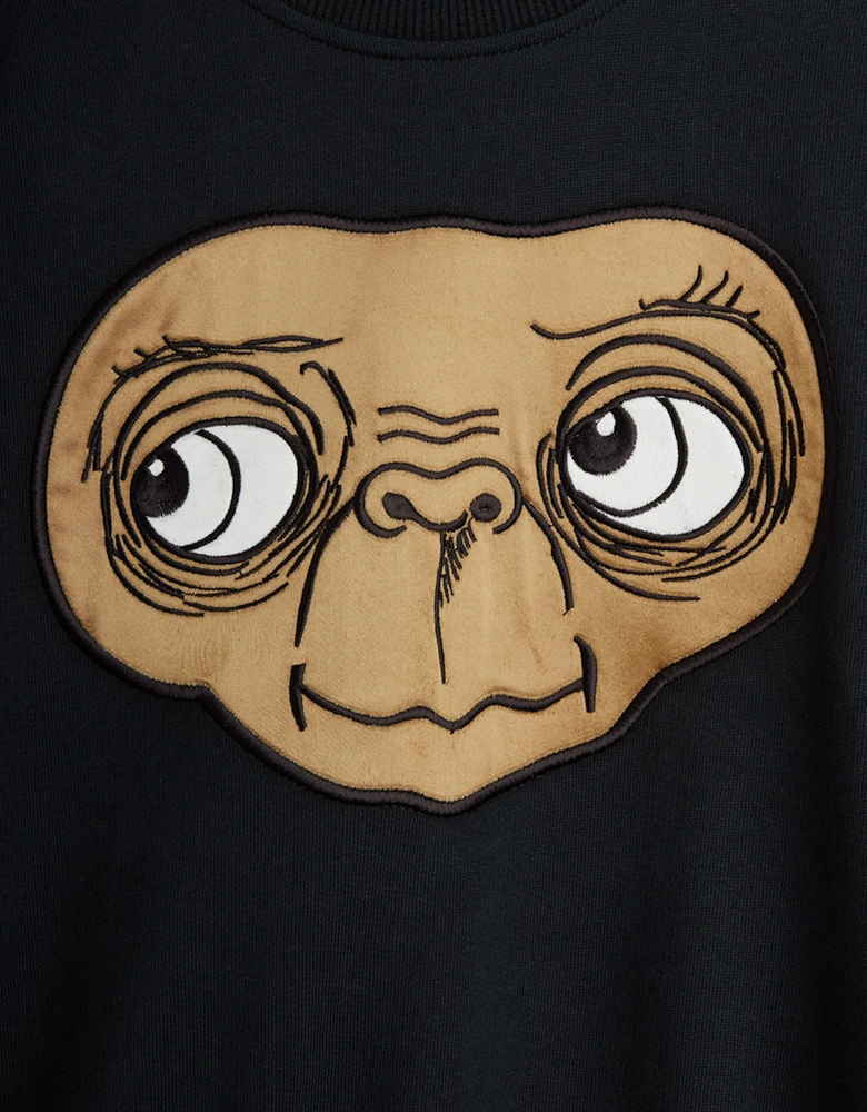 Kids E.T. Application Sweatshirt in Black