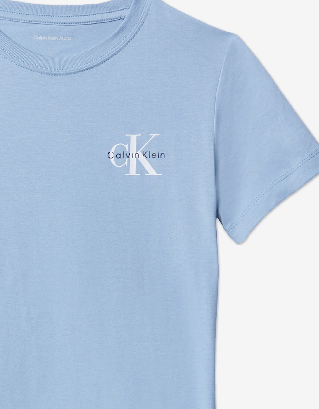 Kids Chest Monologo T-Shirt in Blue