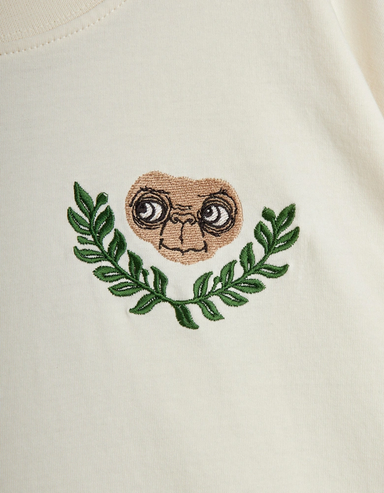 Kids E.T. Embroidered T-Shirt in Ivory