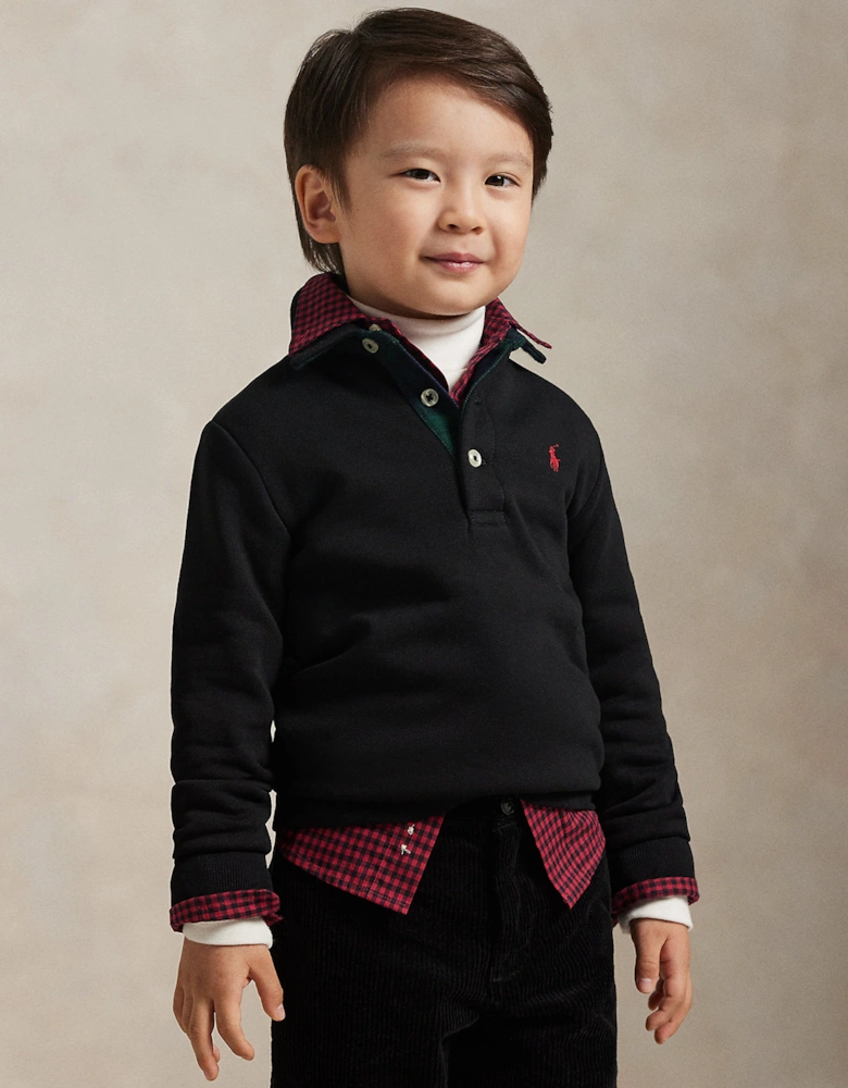 Boys Logo Sweatshirt in Black