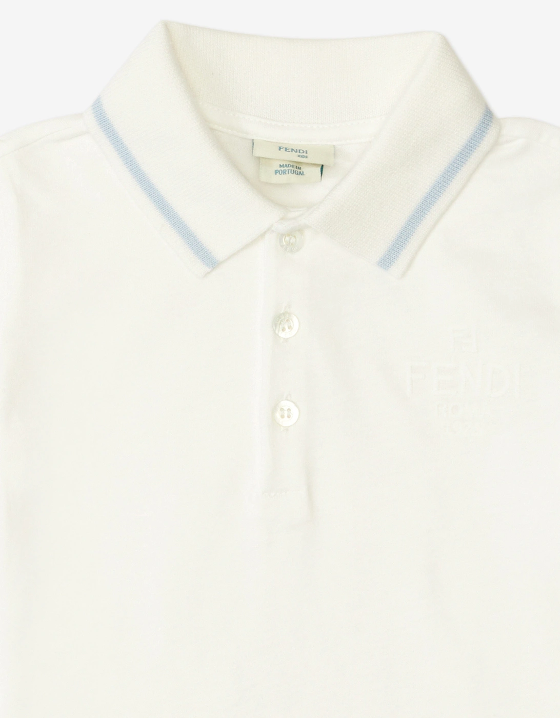 Baby Boys Jersey Polo Shirt in White