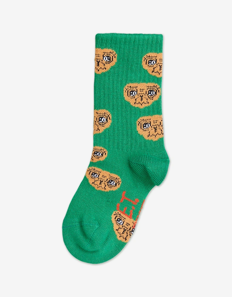 Kids E.T. Socks in Green