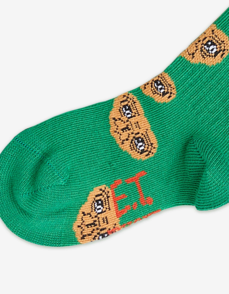 Kids E.T. Socks in Green