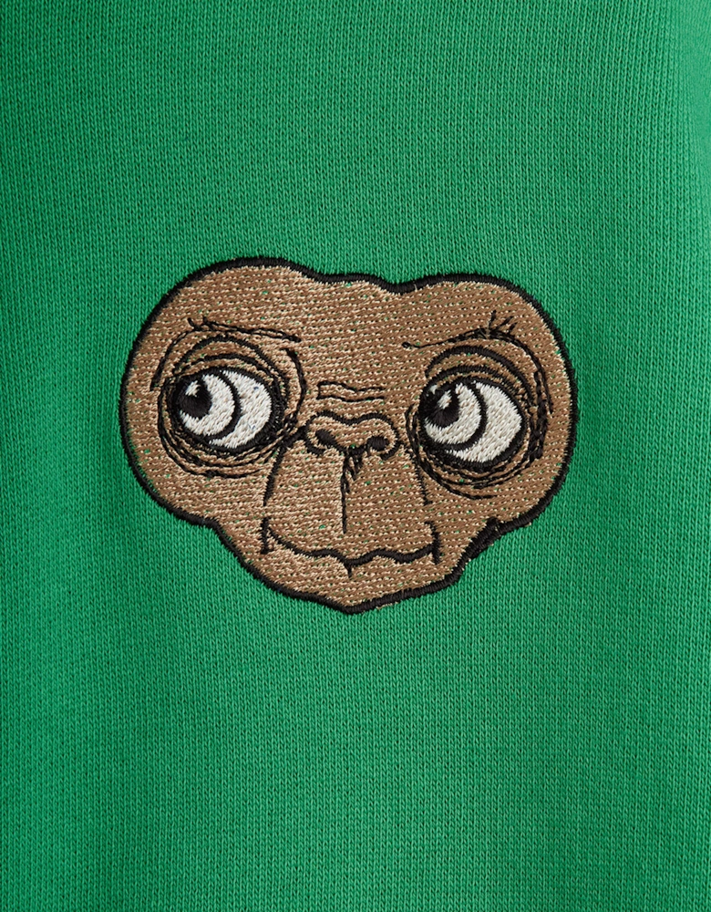 Kids E.T. Embroidered Joggers in Green