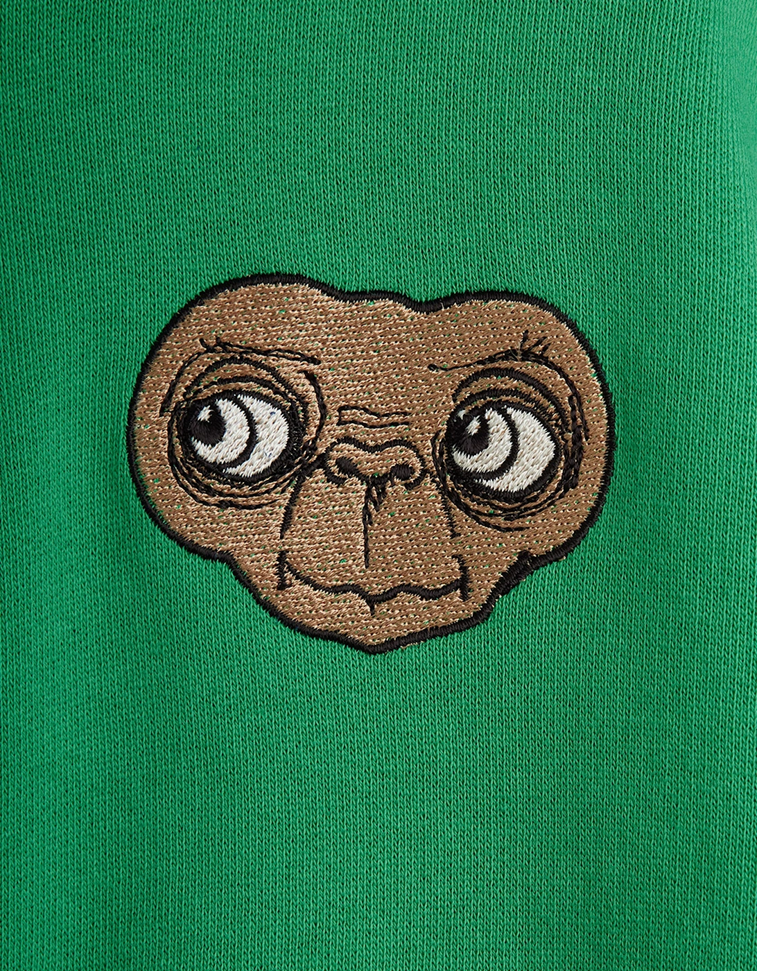 Kids E.T. Embroidered Joggers in Green