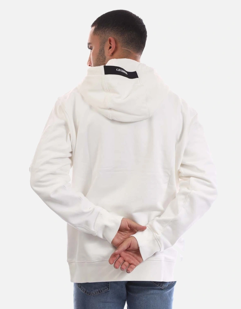 Diagonal Raised Fleece Lens Hoodie