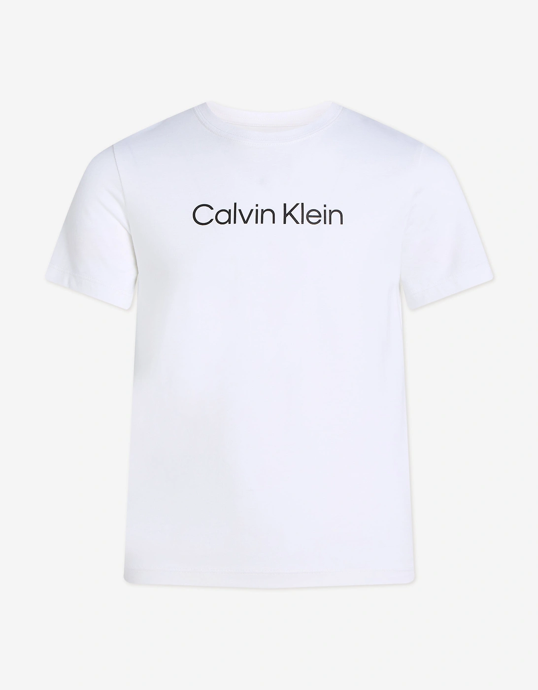 Calvin Klein Kids Logo T-Shirt In White - Size, 8 Yrs
