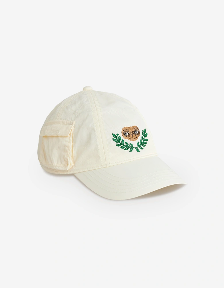 Kids E.T. Embroidered Pocket Cap in Ivory
