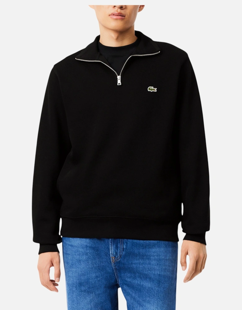 Mens Sweatshirt High Neck Interlock Sweatshirt