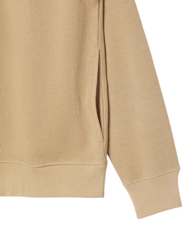 Mens Sweatshirt High Neck Interlock Sweatshirt