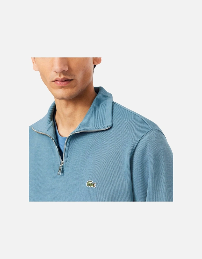 Mens Sweatshirt High Neck Interlock Sweatshirt