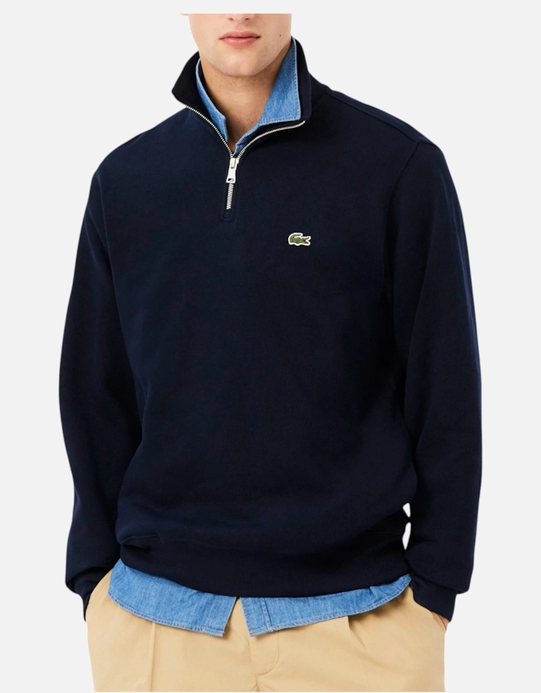 Mens Sweatshirt High Neck Interlock Sweatshirt
