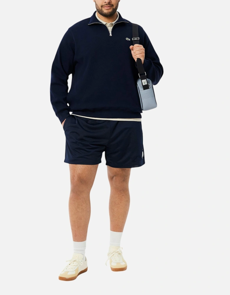 Mens Sweatshirt High Neck Interlock Sweatshirt