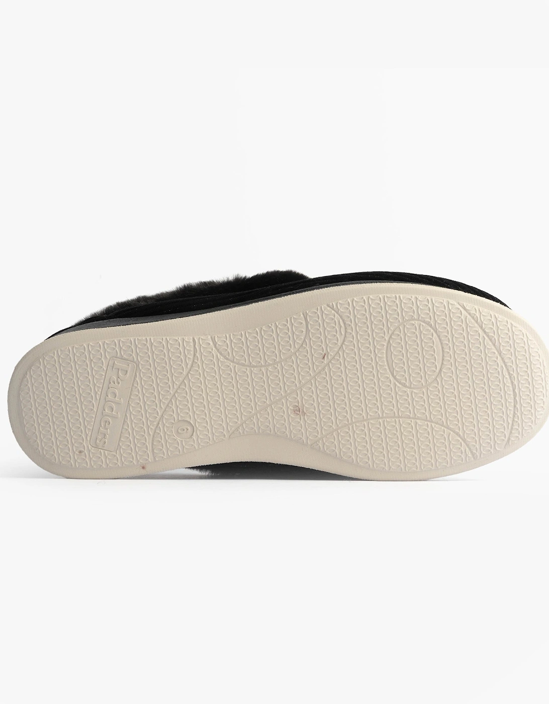 CAMILLA Womens (2E Fit) Touch Fasten Slippers Black