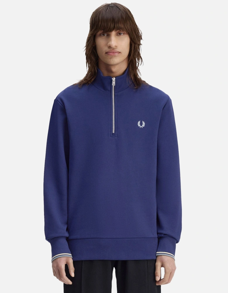 Half Zip Sweatshirt French Navy/Champion's Gold/Stockport Blue
