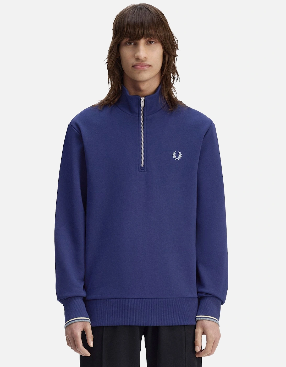 Half Zip Sweatshirt French Navy/Champion's Gold/Stockport Blue