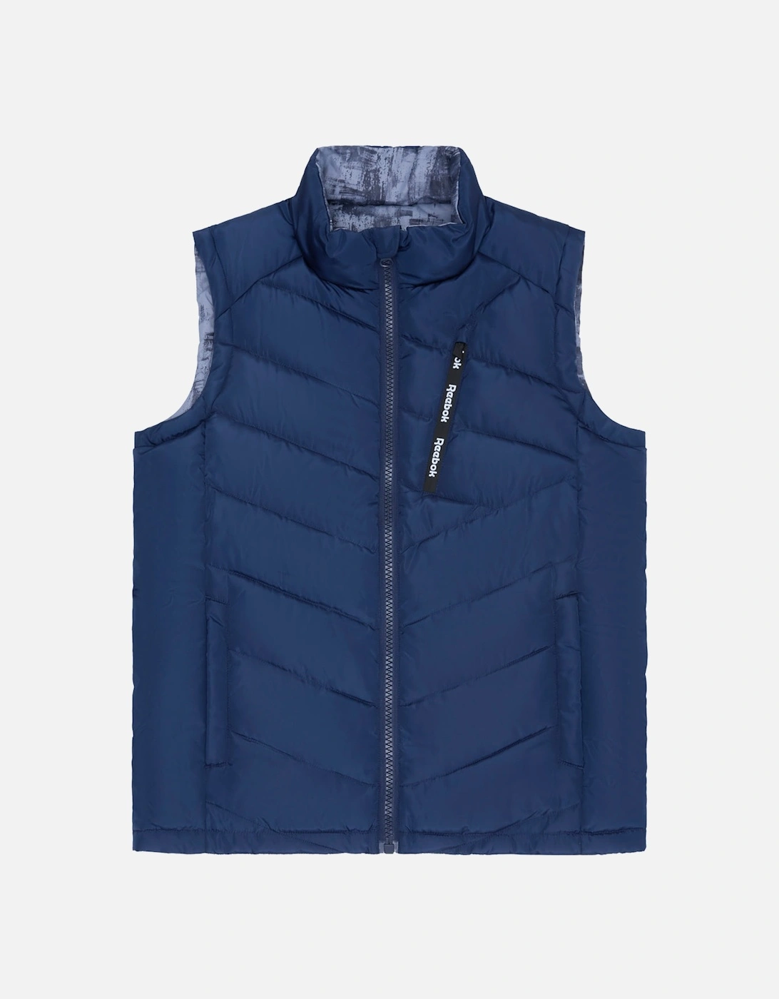 RB1572 Reversible Puffer Vest - Batik Blue, 13 of 12