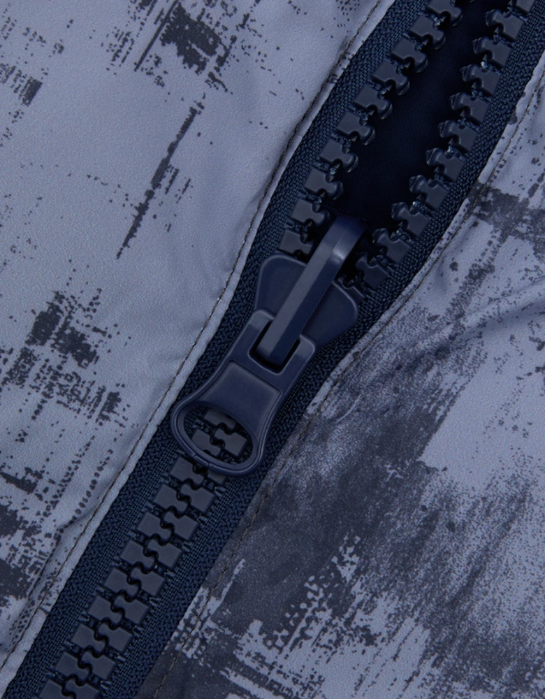 RB1572 Reversible Puffer Vest - Batik Blue