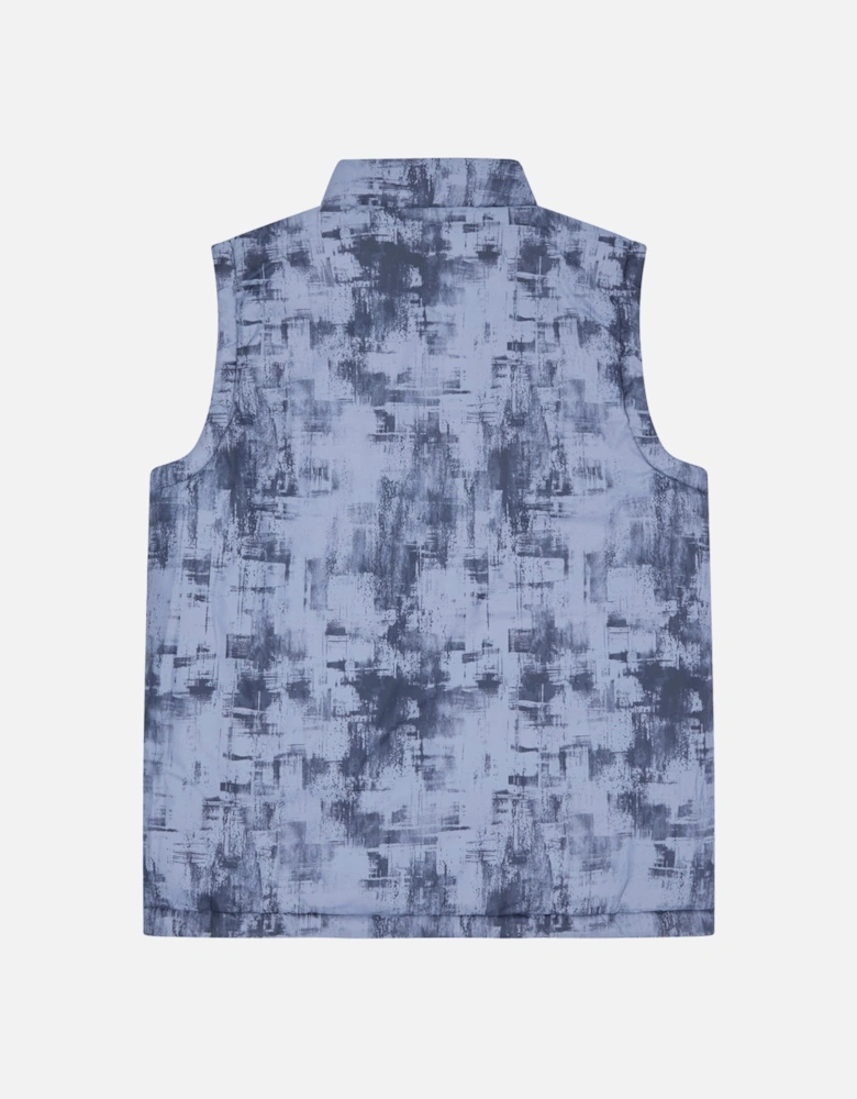 RB1572 Reversible Puffer Vest - Batik Blue