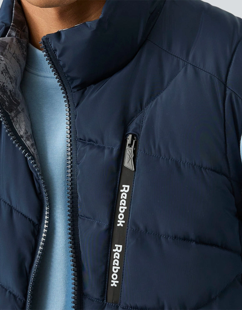 RB1572 Reversible Puffer Vest - Batik Blue