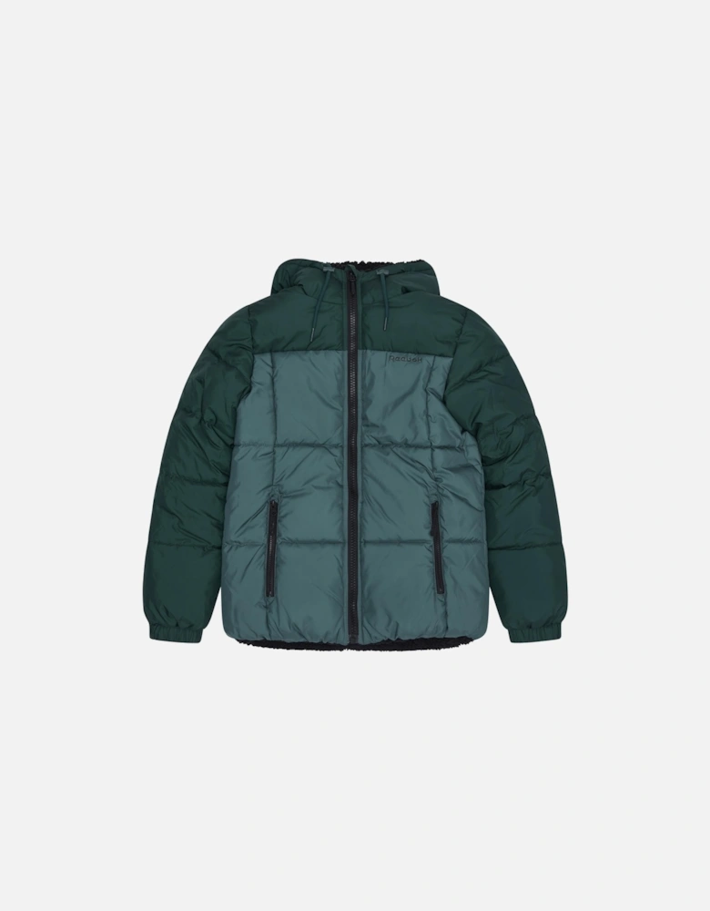 RB2103 Reversible Puffer Sherpa - Hunter Green